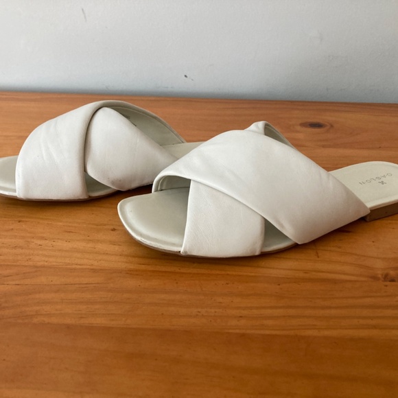 Caslon Calla Slide Women's Sandals, Size 10, Ivory Shell - Picture 2 of 6